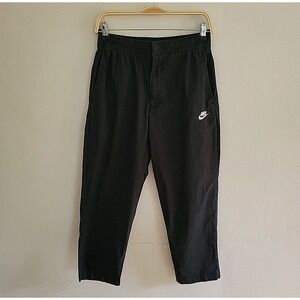 Nike Casual Straight Cropped Pants Mens Medium Black Active Athleisure Casual
